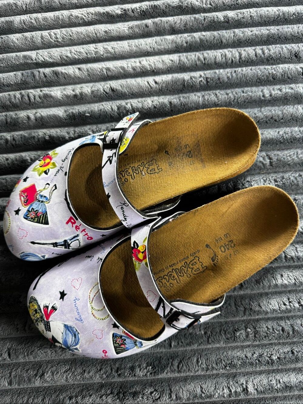 Birkenstock Birki’s by Maria Retro Paris Mary Janes Clogs Size 6 US 37 - Picture 3 of 7
